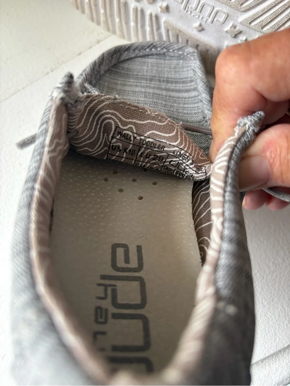 Hey Dude Kids Gray Slip-On Shoes - Picture 4 of 6